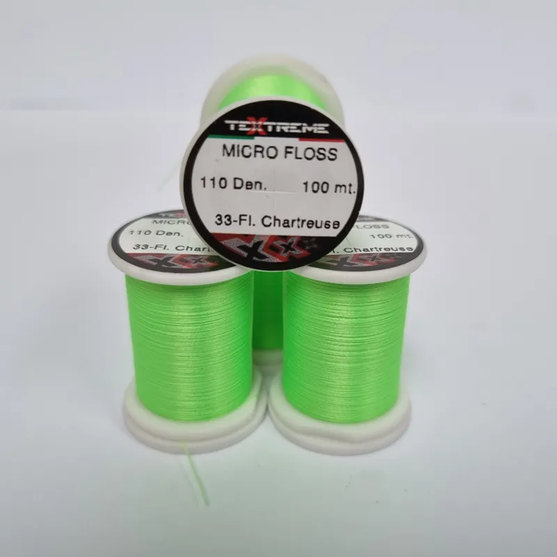 TEXTREME Micro Floss 110 Den in 33-Fl.Chartreuse-2